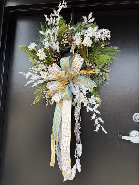 Wings of an Angel Christmas Wreath