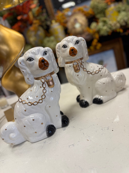 SET of 2 Staffordshire Dogs