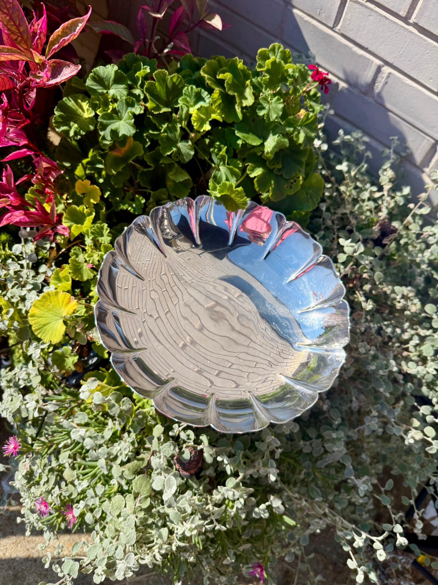 Vintage Silver Plated Fruit Bowl