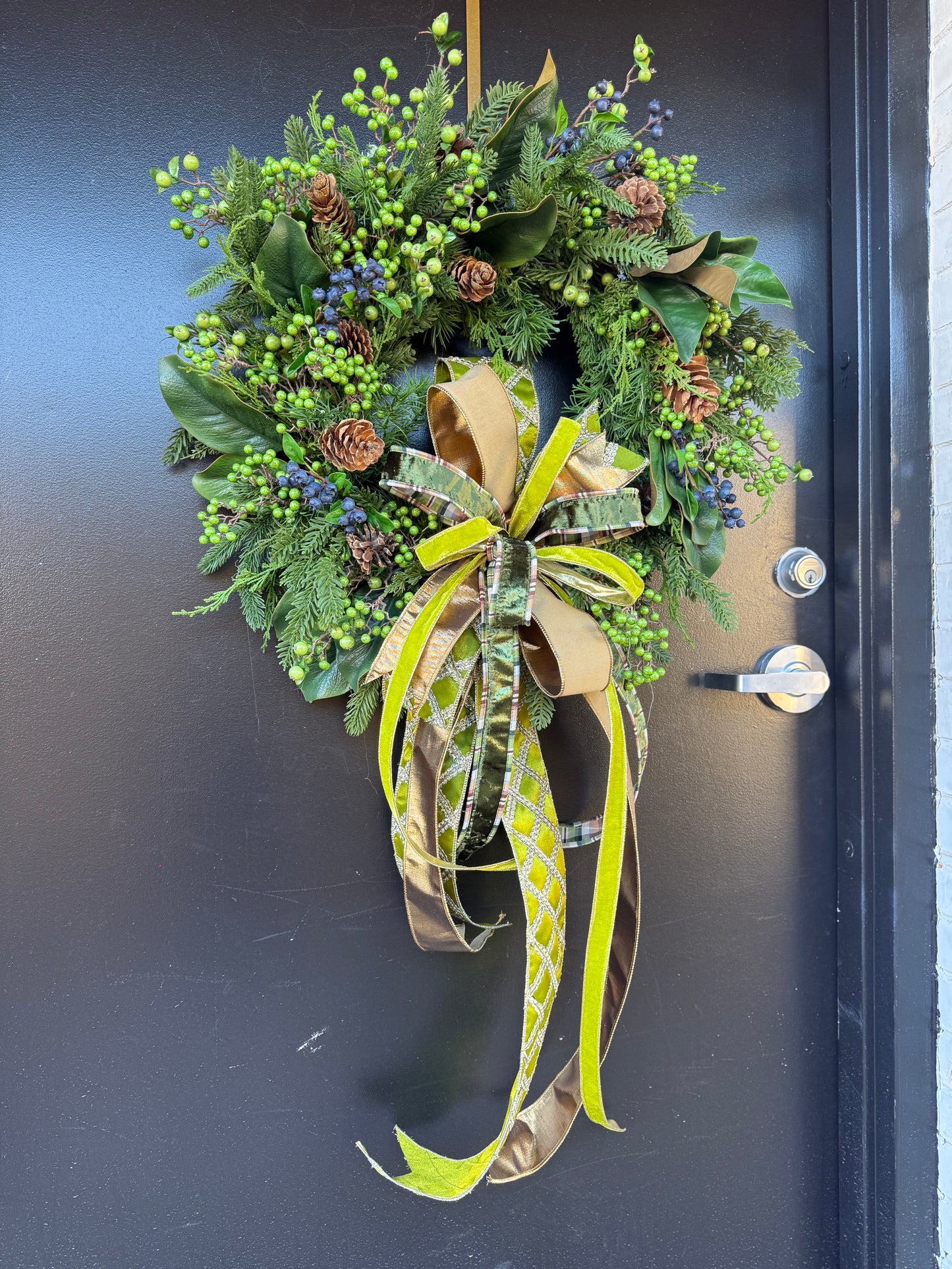 “Green Winter Berry” Christmas Wreath