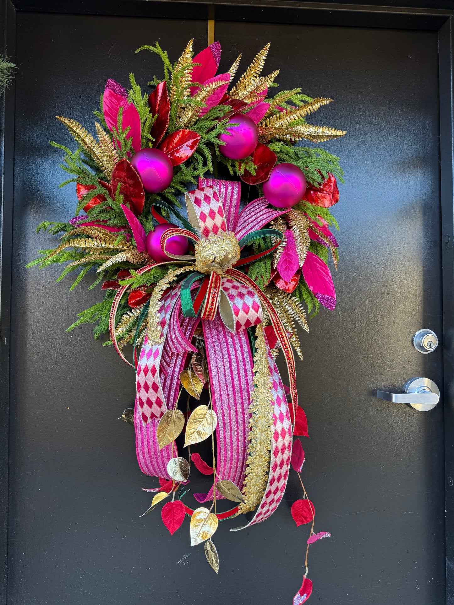 “Golden Sugar Plum” Christmas Wreath