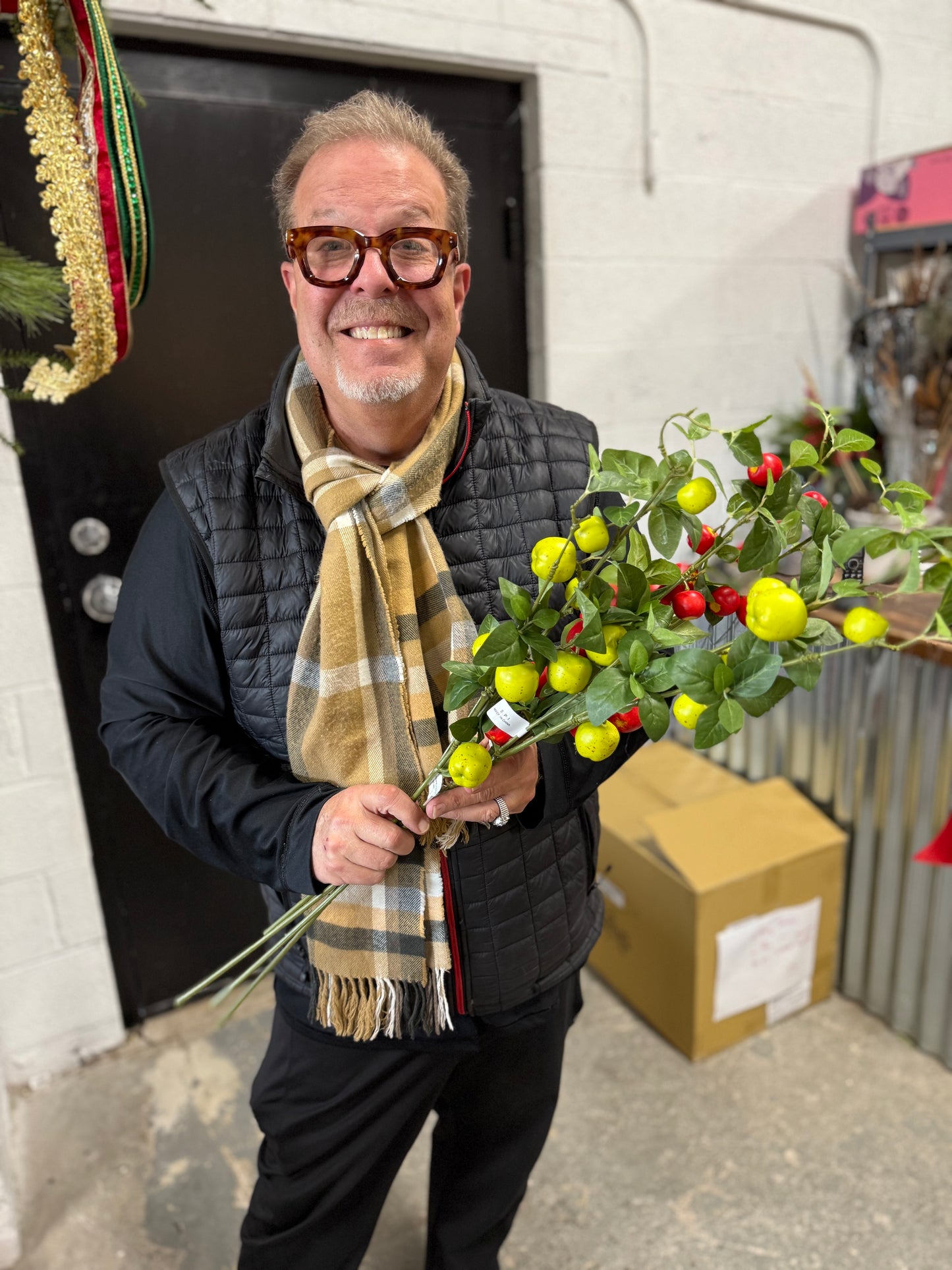 36” Red Apple Stem