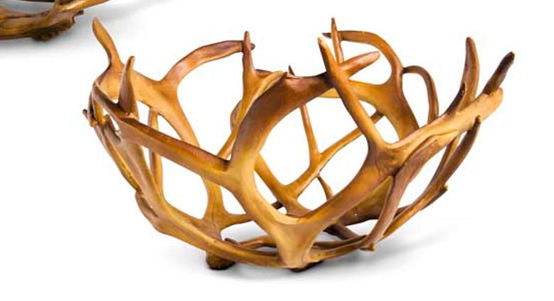 14” Deer Antler Bowl