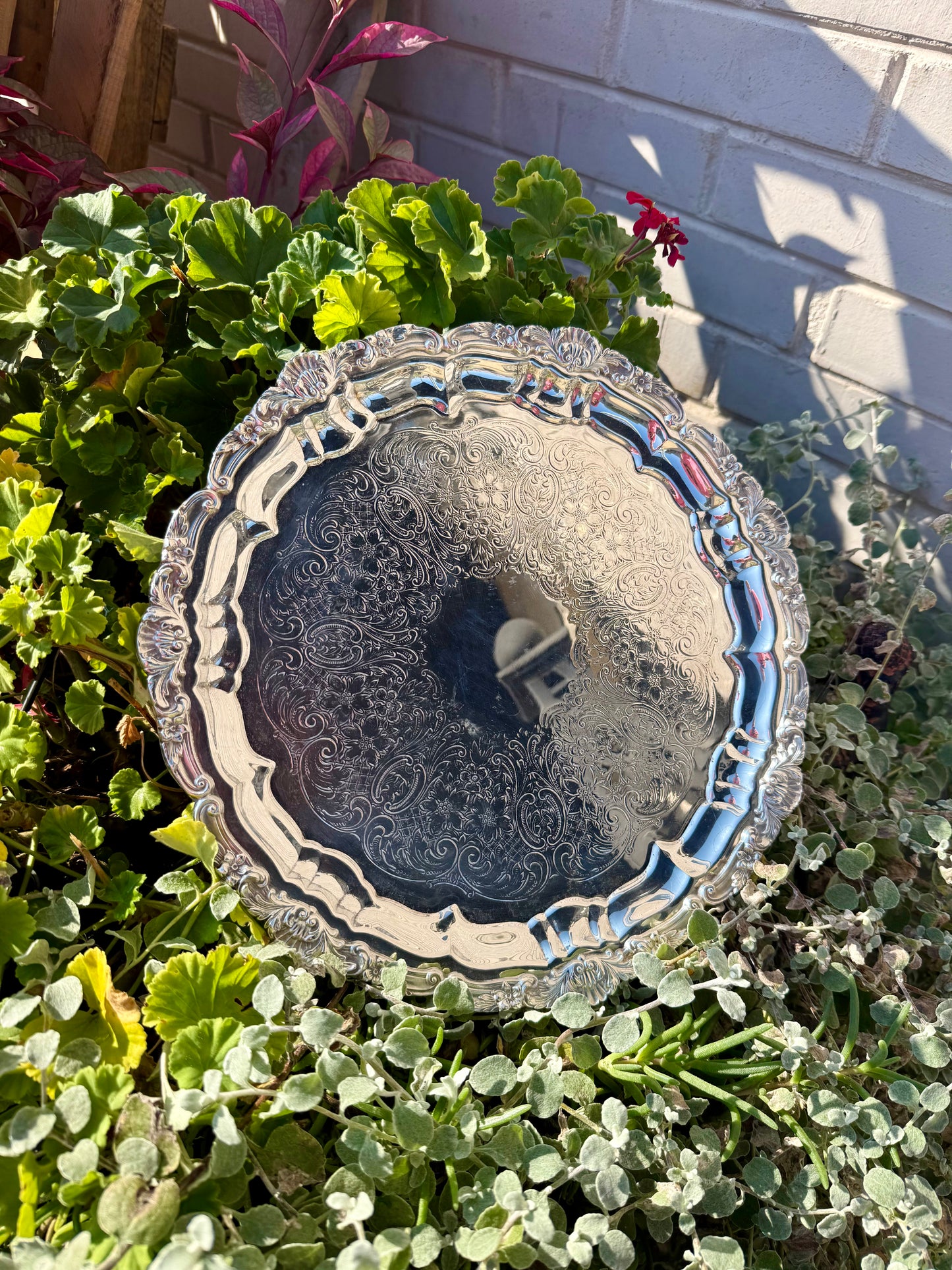 Vintage Silver Plated Tray