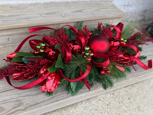 Crimson Festive Centerpiece