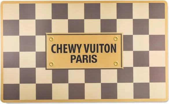 Checker Chewy Vuiton Pet Placemat