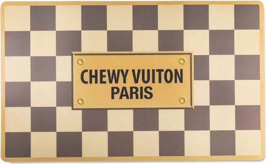 Checker Chewy Vuiton Pet Placemat