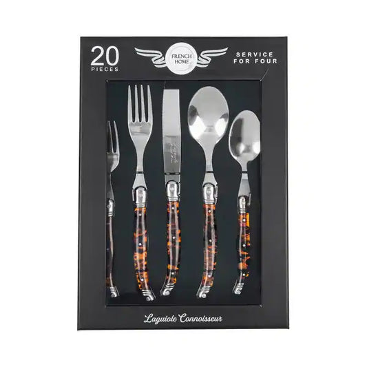 French Home Laguiole Connoisseur 20-piece Flatware Set