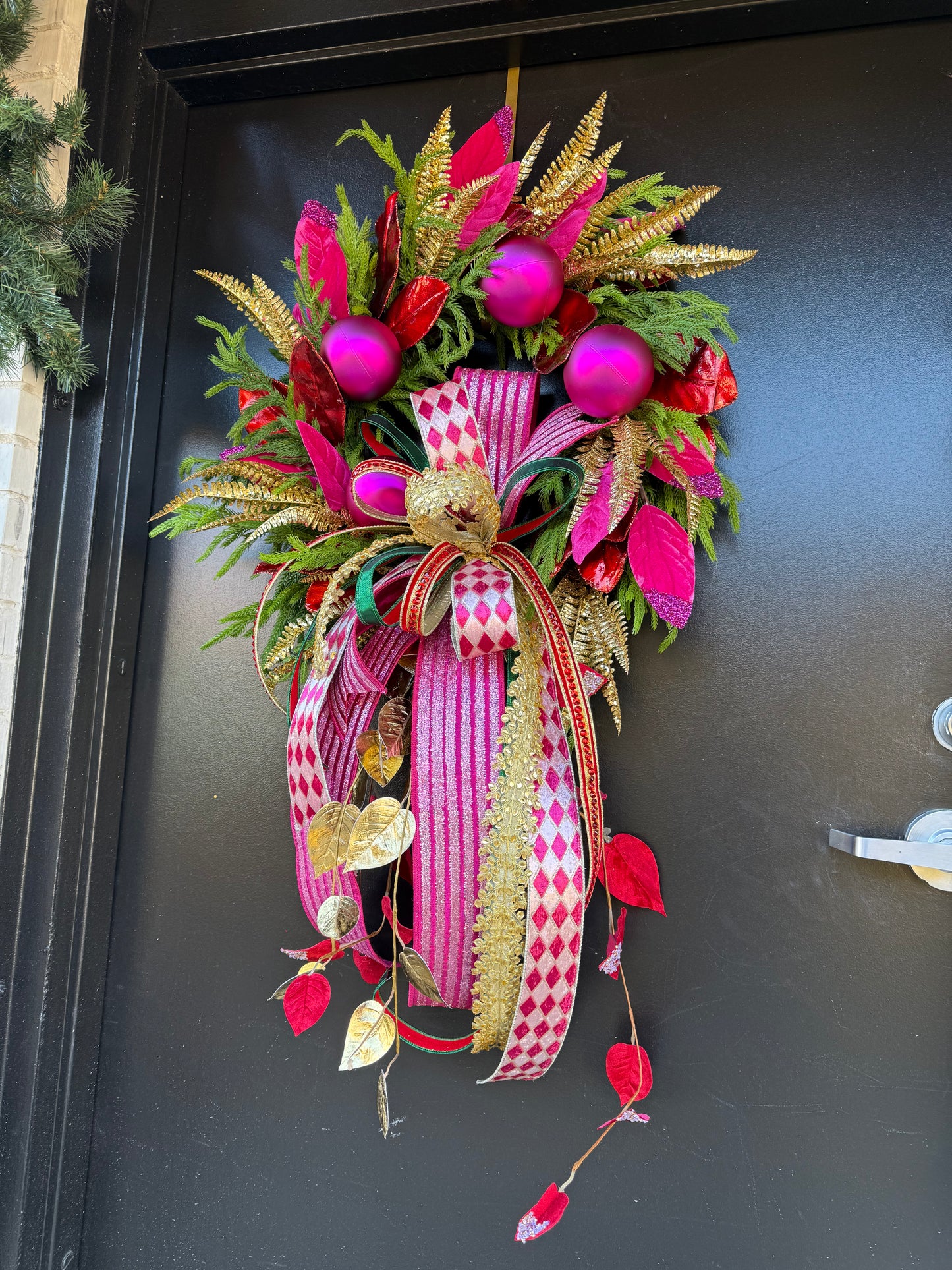 “Golden Sugar Plum” Christmas Wreath