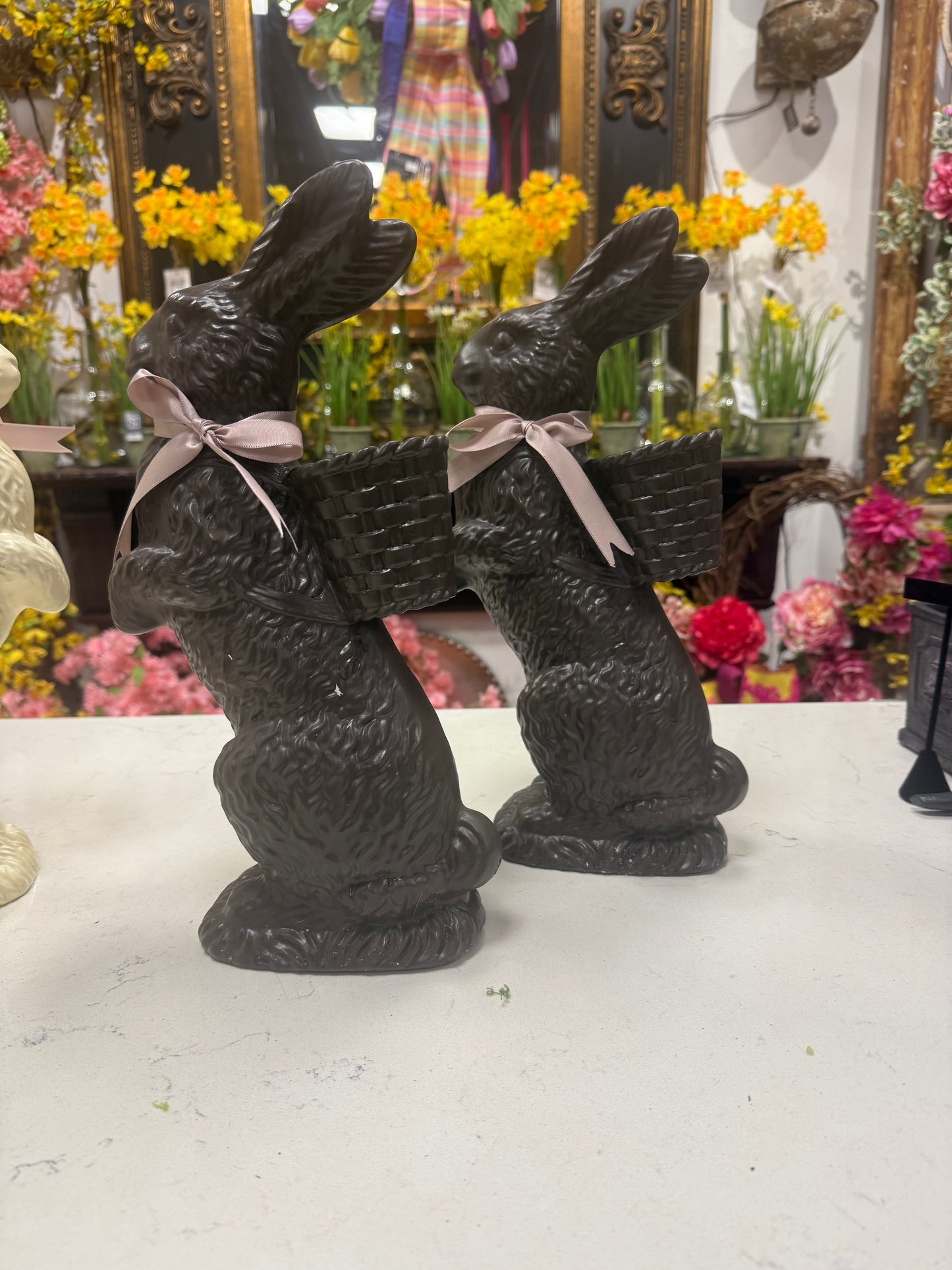 Small Resin Dark Chocolate Bunny