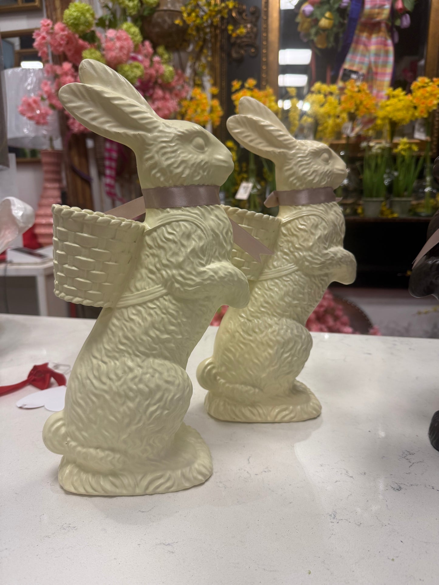 Small Resin White Chocolate Bunny