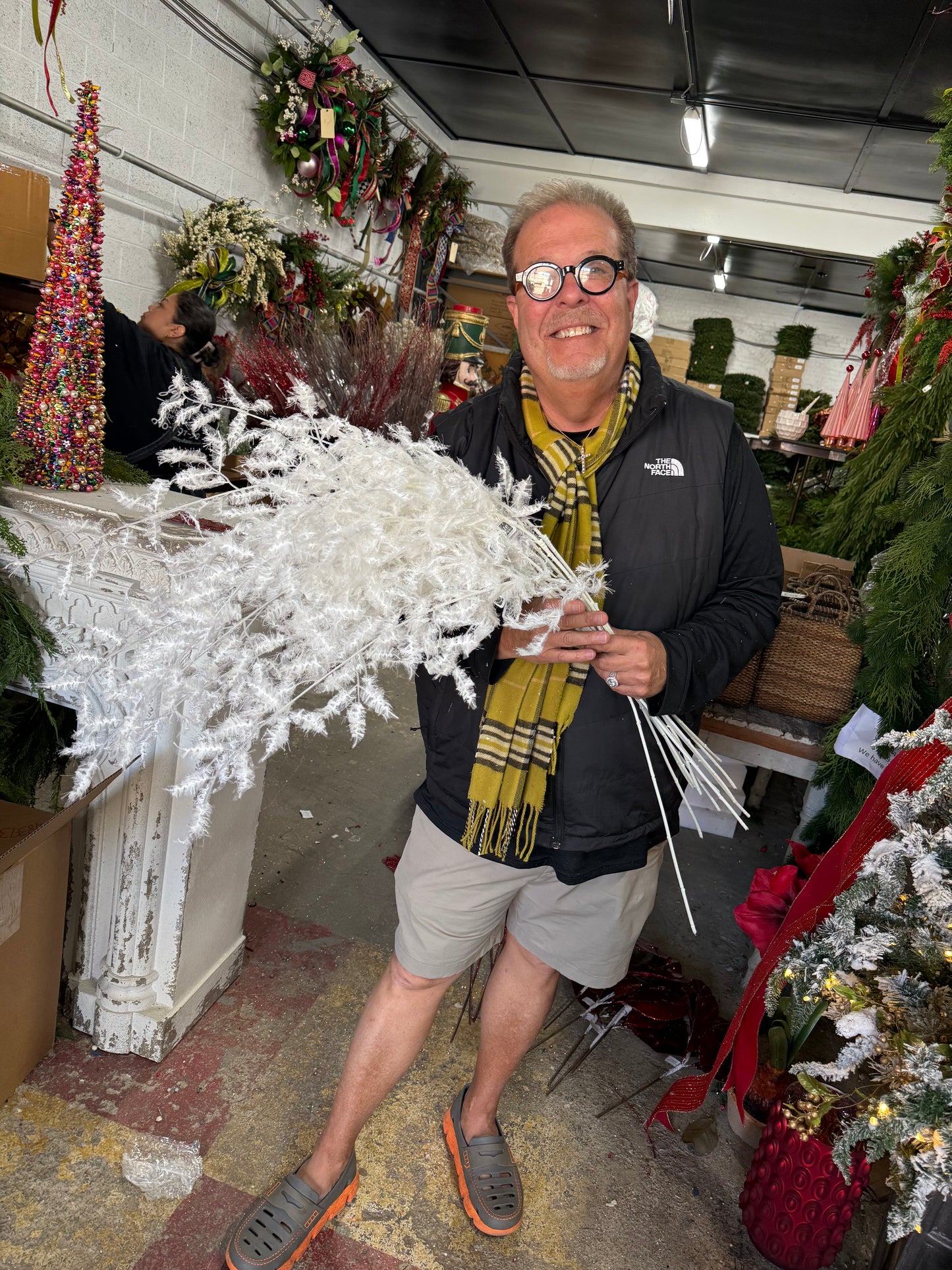 44” Lace Italian Ruscus Spray