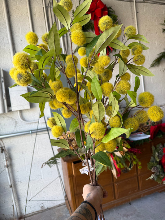 40” Chestnutt & Foilage Spray