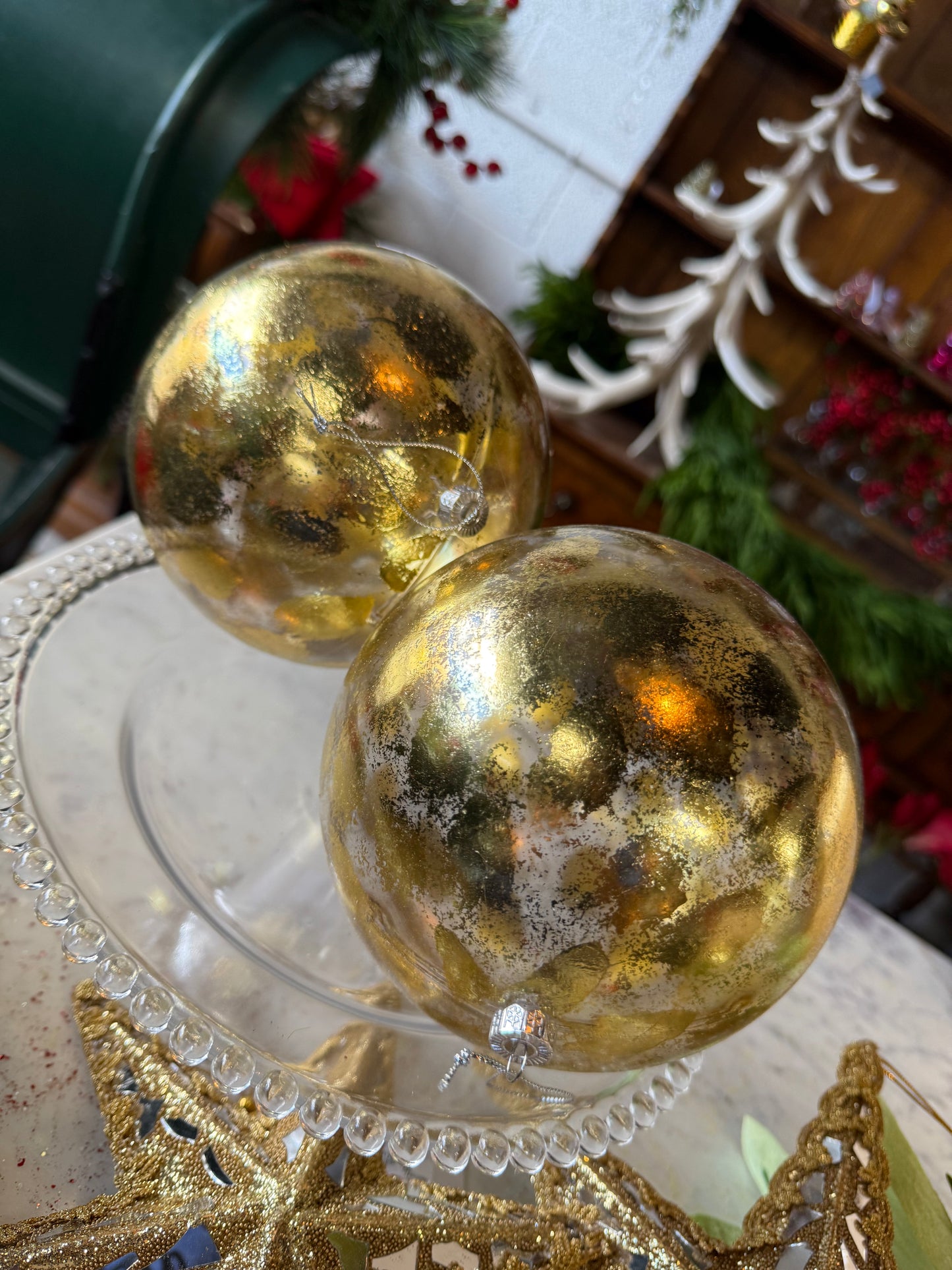 6” Gold Ornament