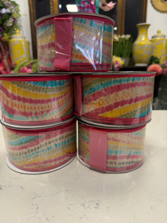 Metro Spring 3 inch wired ribbon