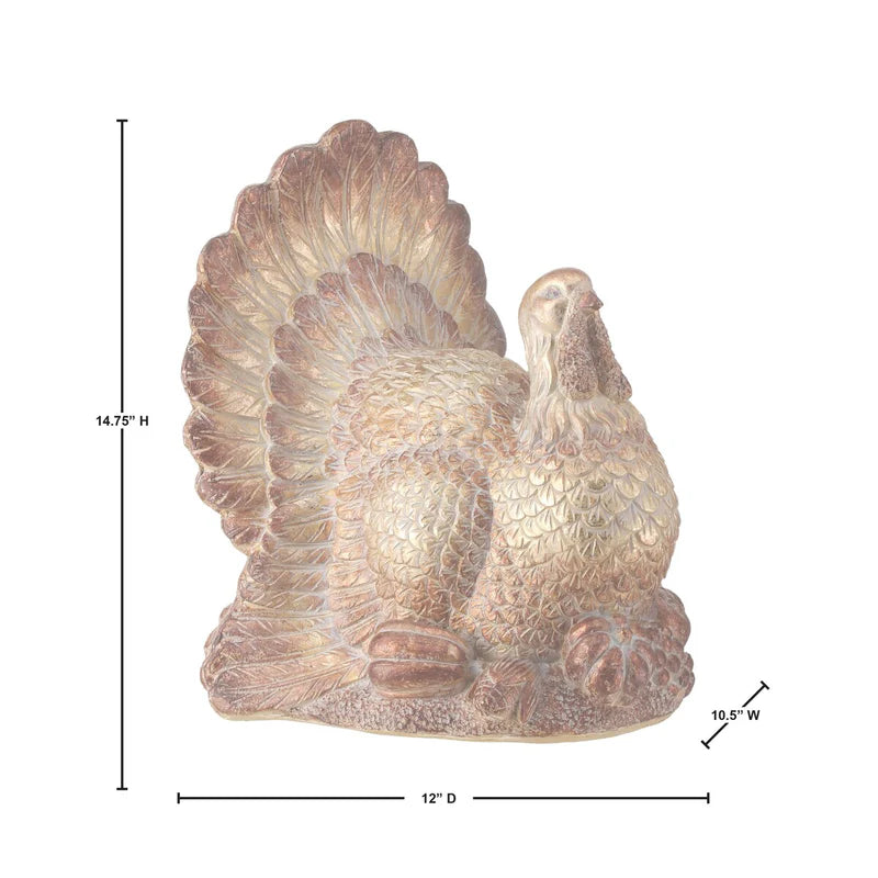 15” Resin Harvest Turkey