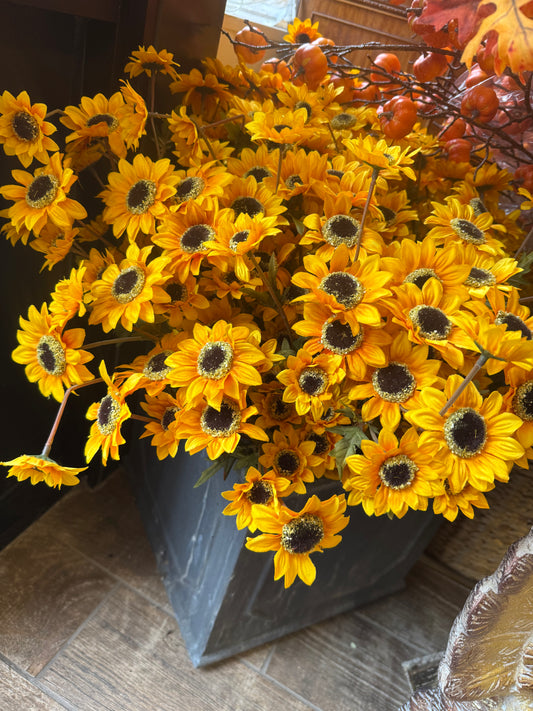 25” Silk Sunflower Bush