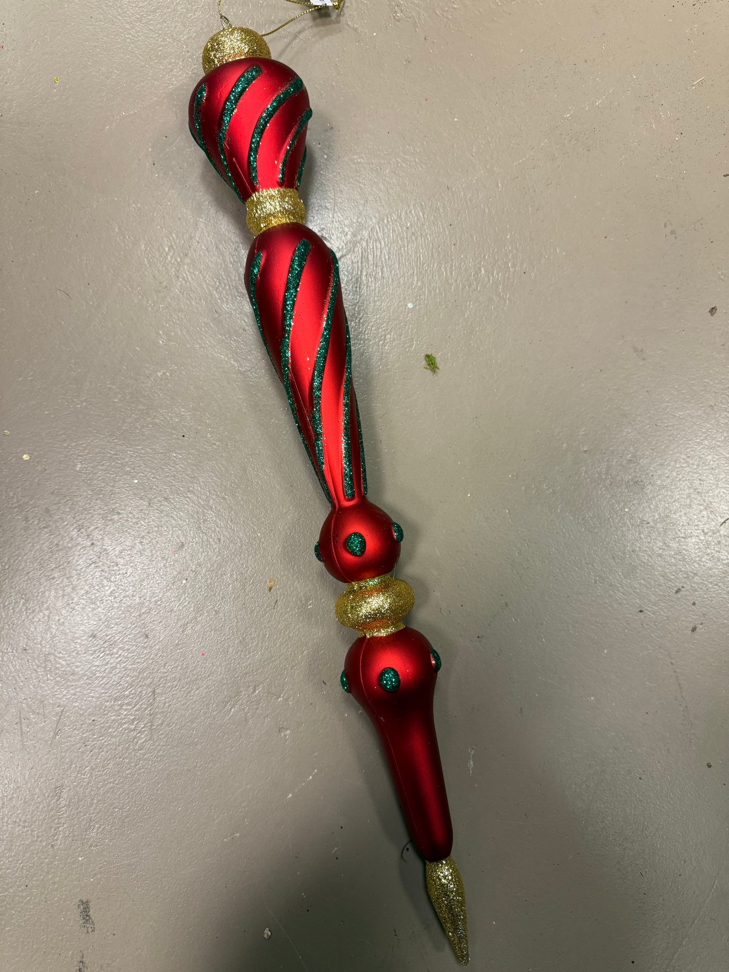 17” Glitter Finial Ornament