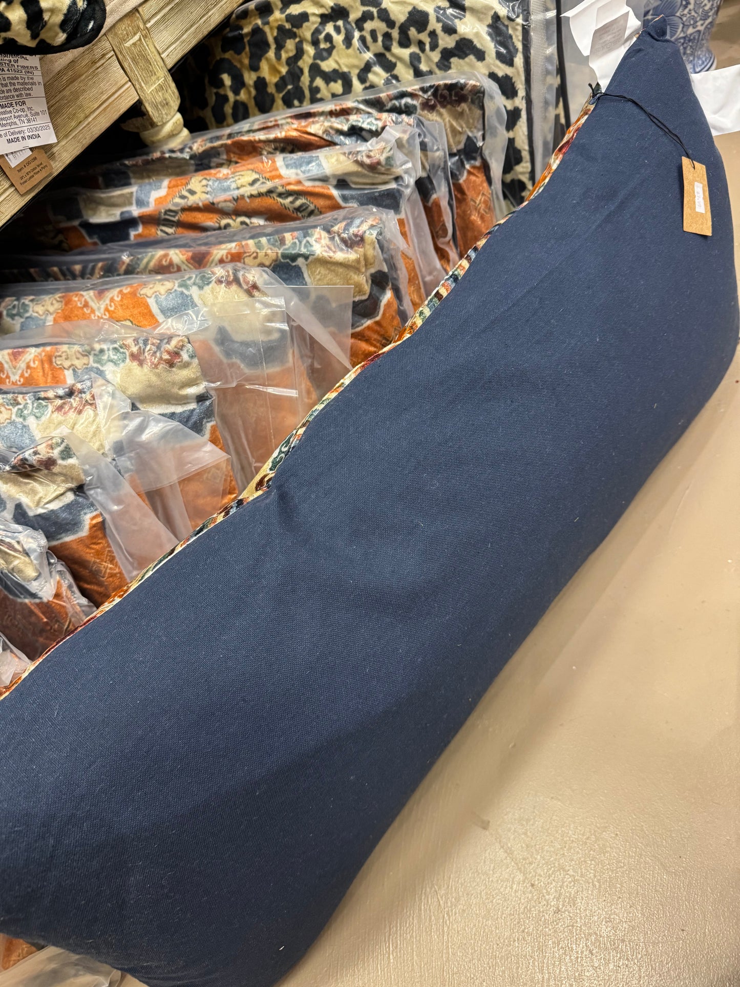 Velvet Tigers Lumbar Pillow