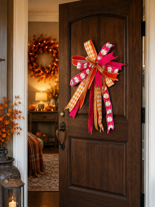 Blush and Harvest Bow