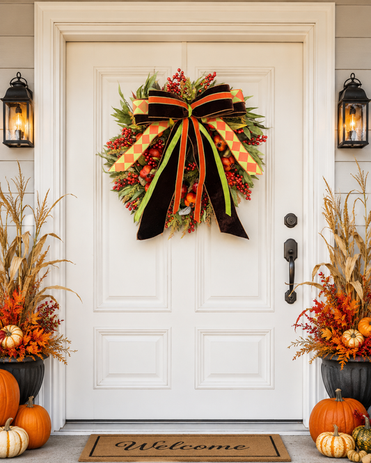Pomegranate Harvest Luxe Wreath
