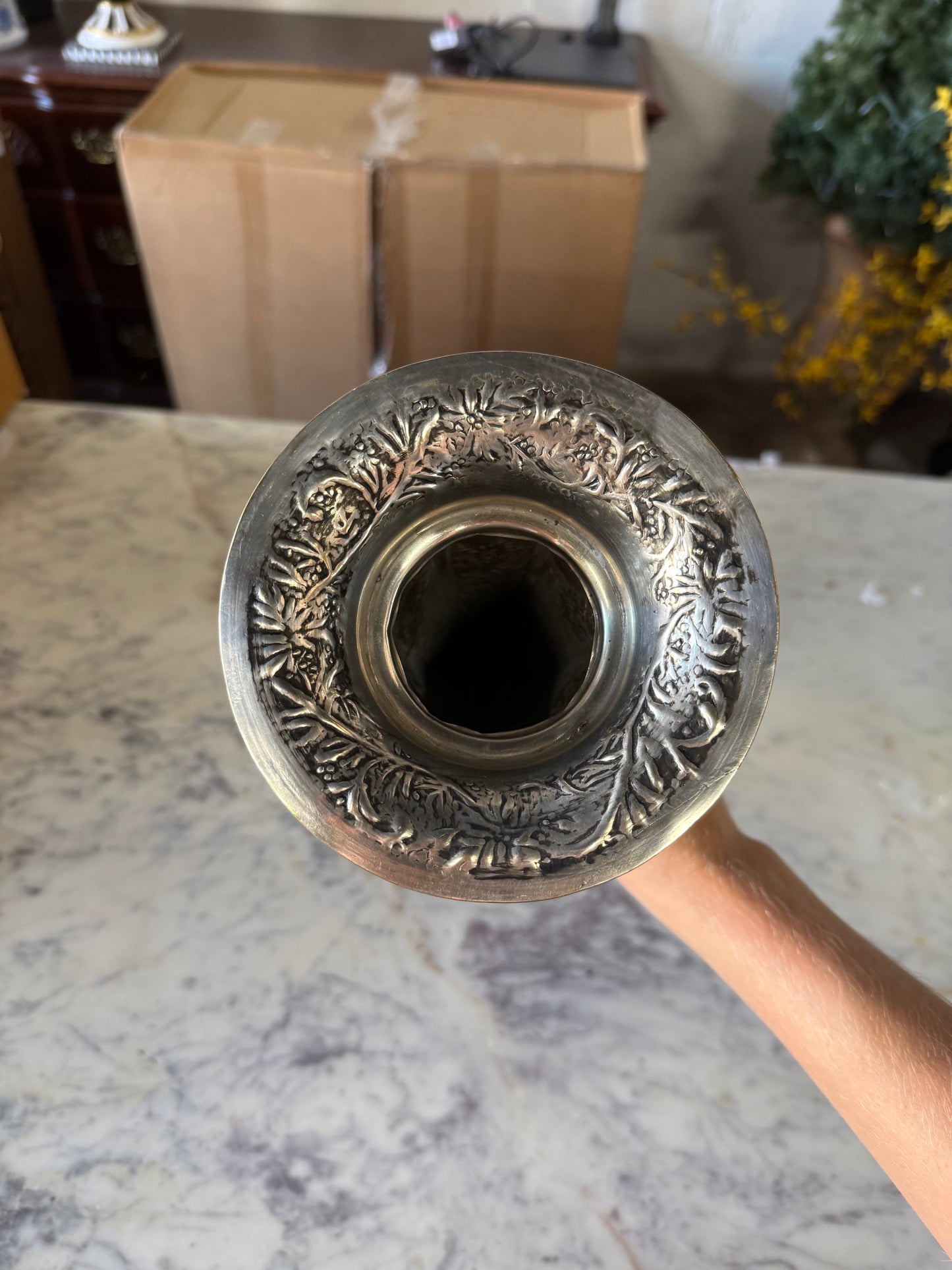 Vintage Silver Plated Vase