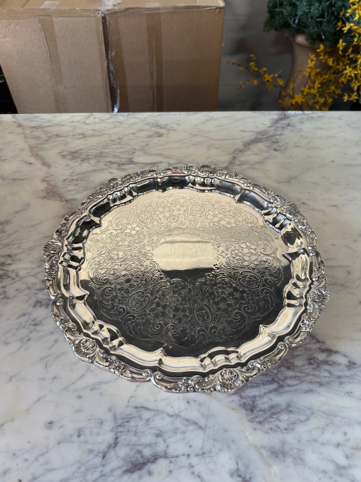 Vintage Silver Plated Tray