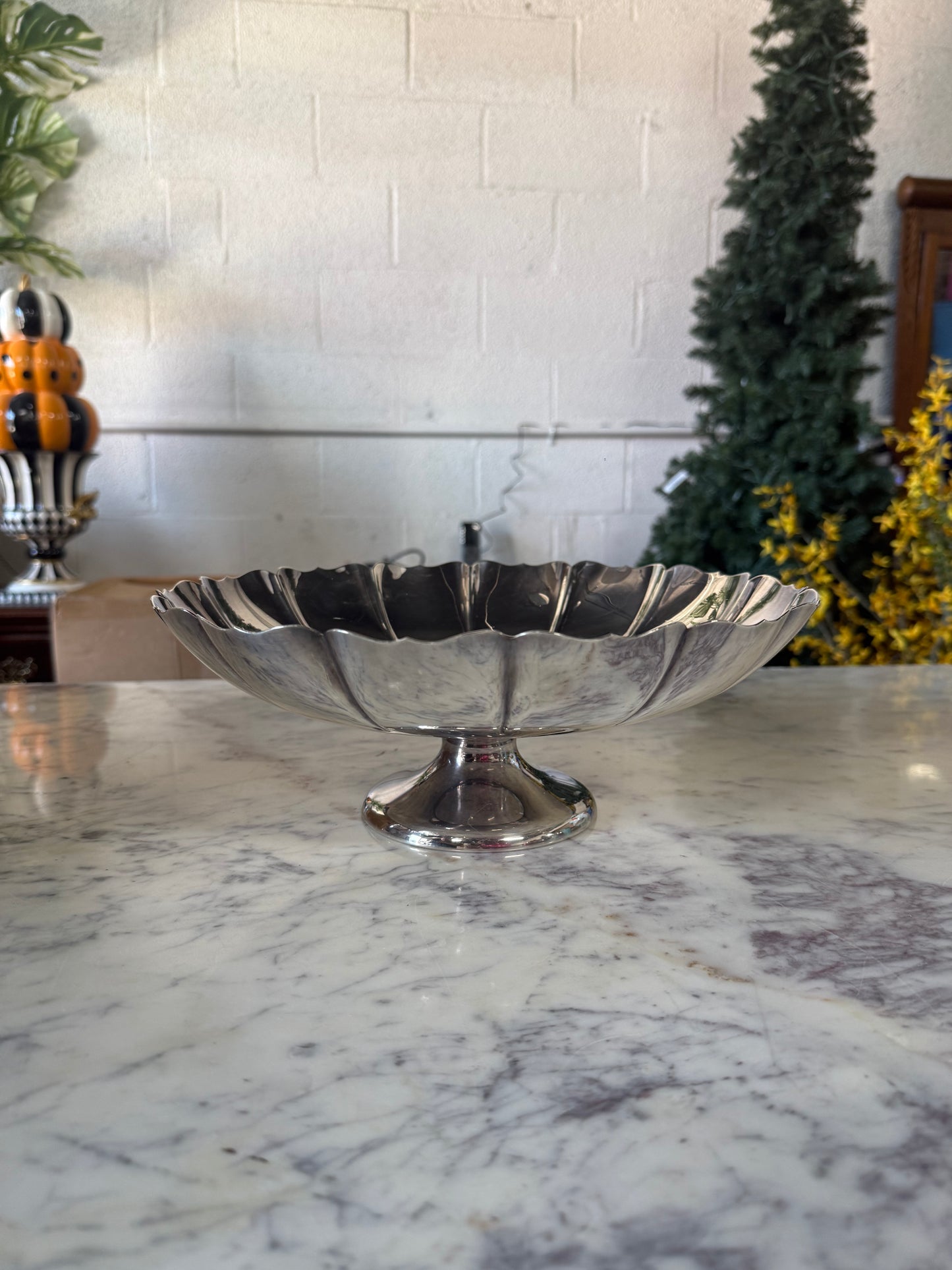 Vintage Silver Plated Fruit Bowl