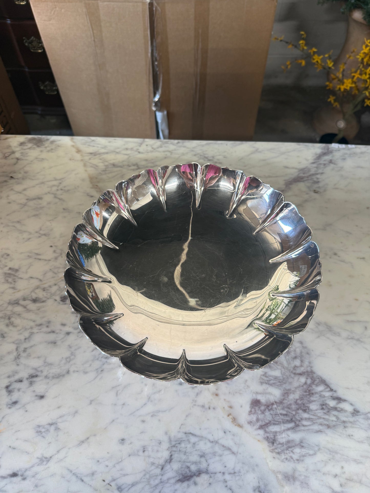 Vintage Silver Plated Fruit Bowl