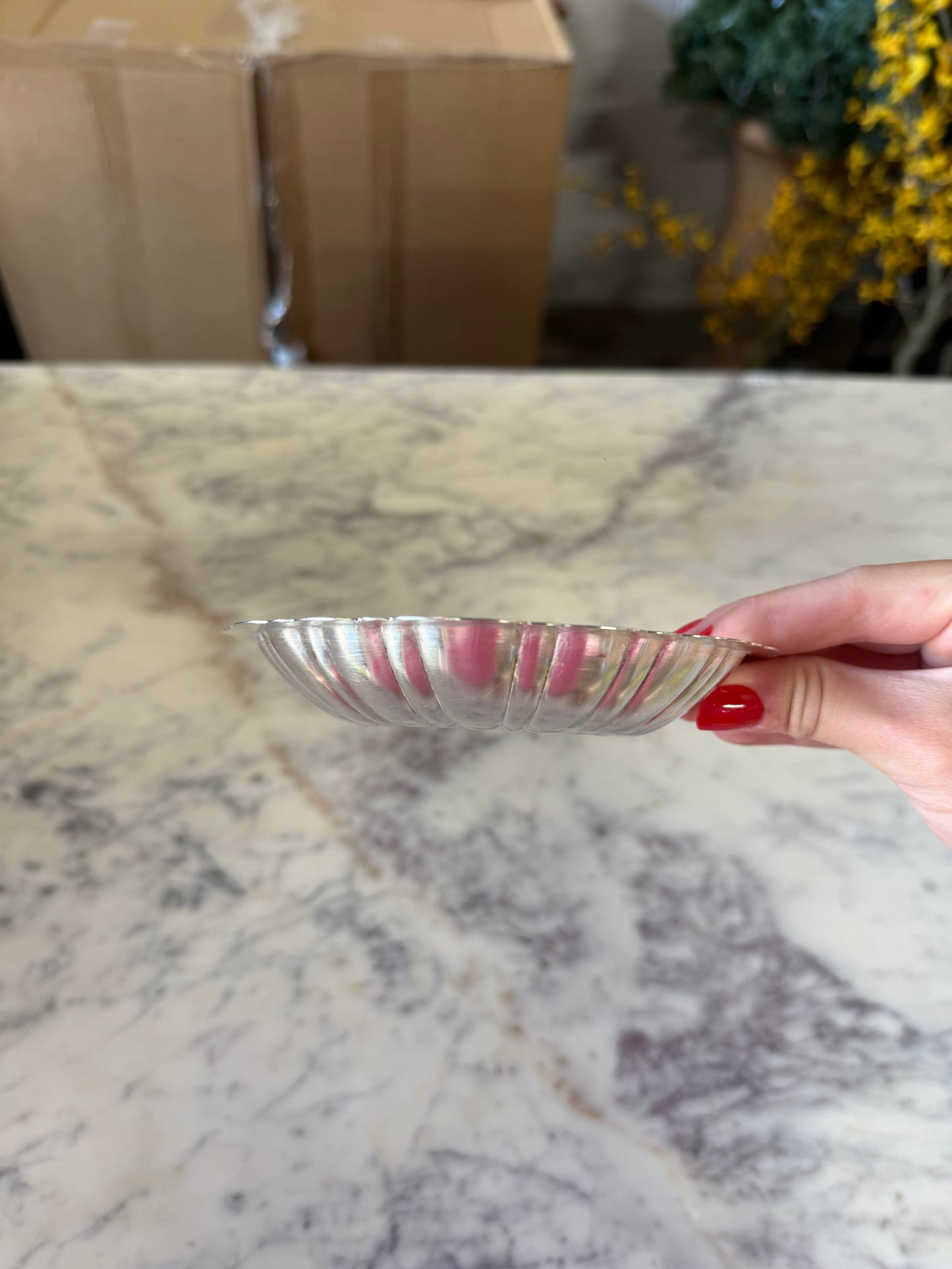 Vintage Silver Plated Wallace Baptismal Shell 2
