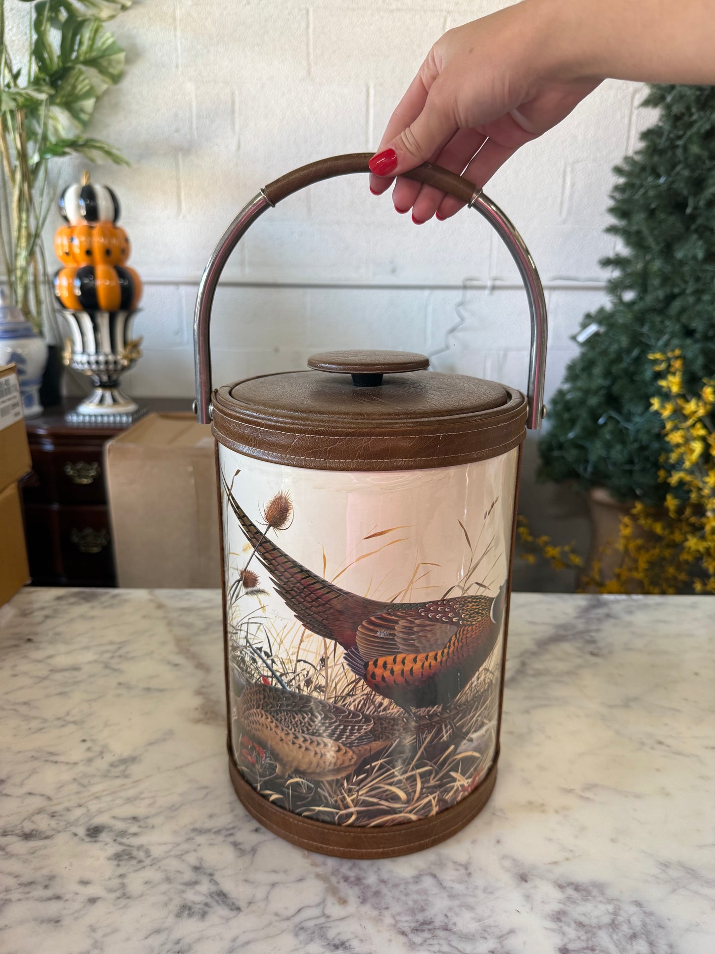 Vintage Pheasant Ice Bucket