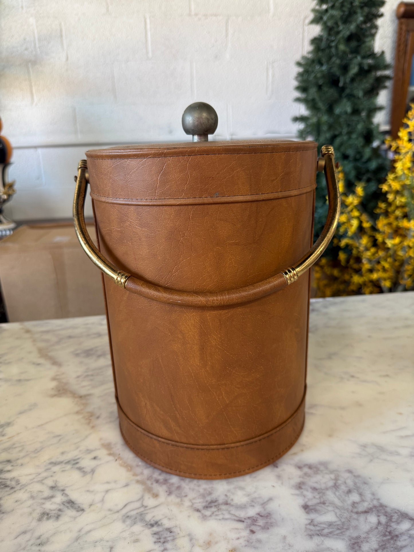 Vintage Mallard Duck Ice Bucket w/ Handle