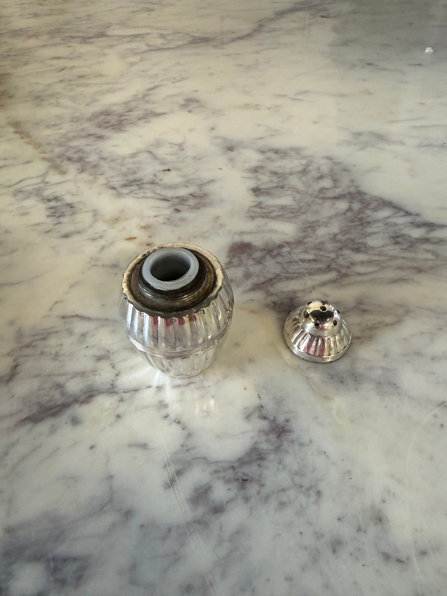 Vintage Silver Plated Salt & Pepper Shaker Set