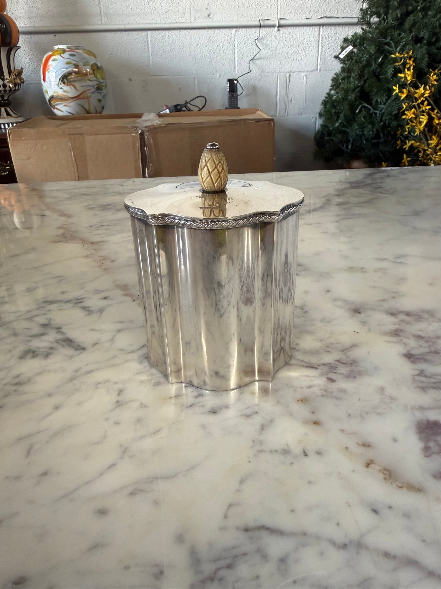 Vintage Silver Plated Trinket Box