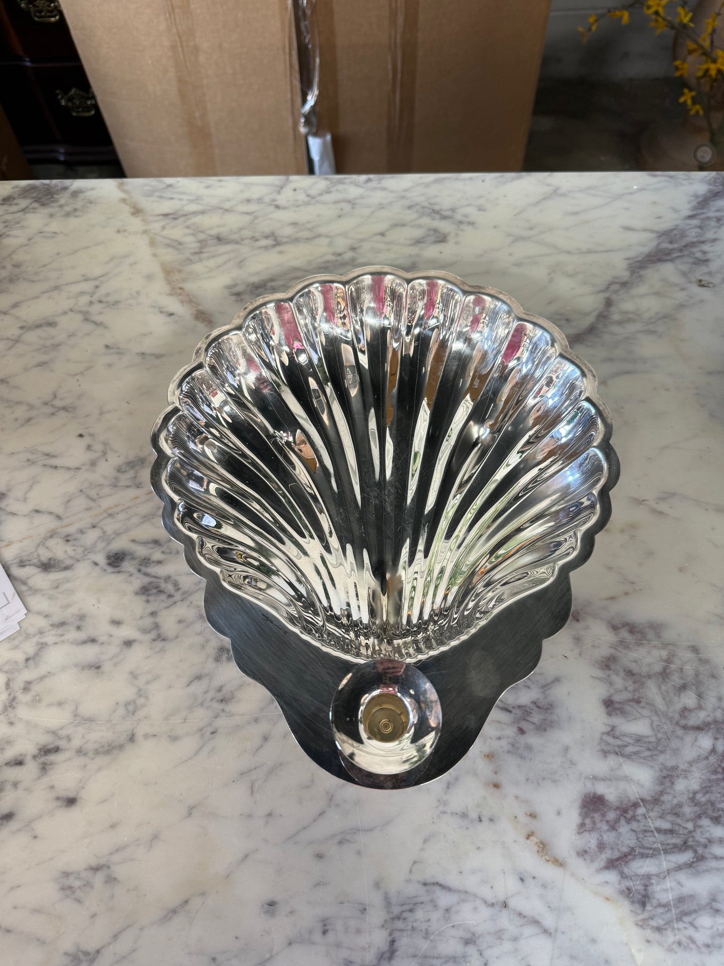 Vintage Silver Plated Shell w/ Toothpick Holder