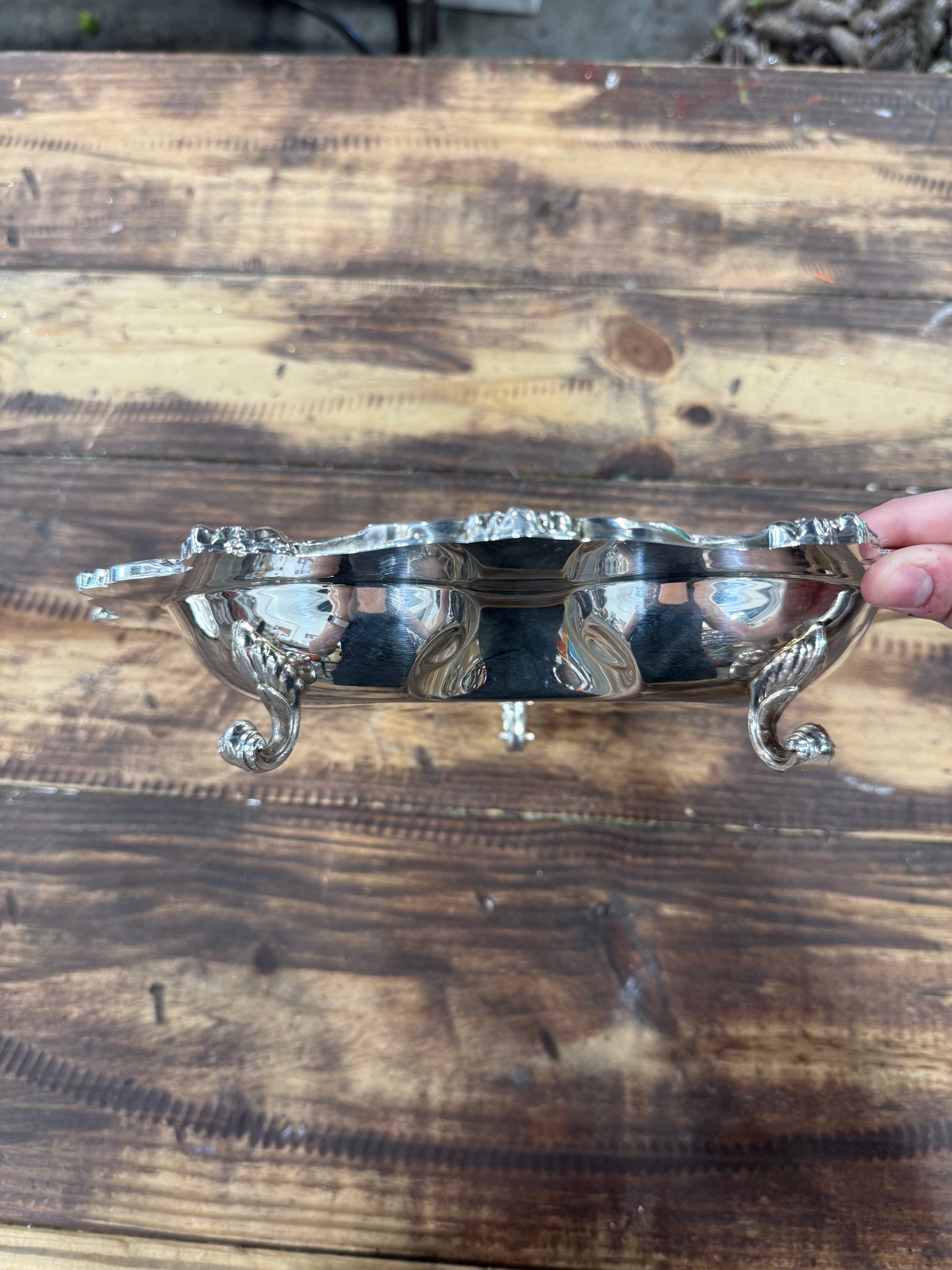 Vintage Silver Plated Shell Dish