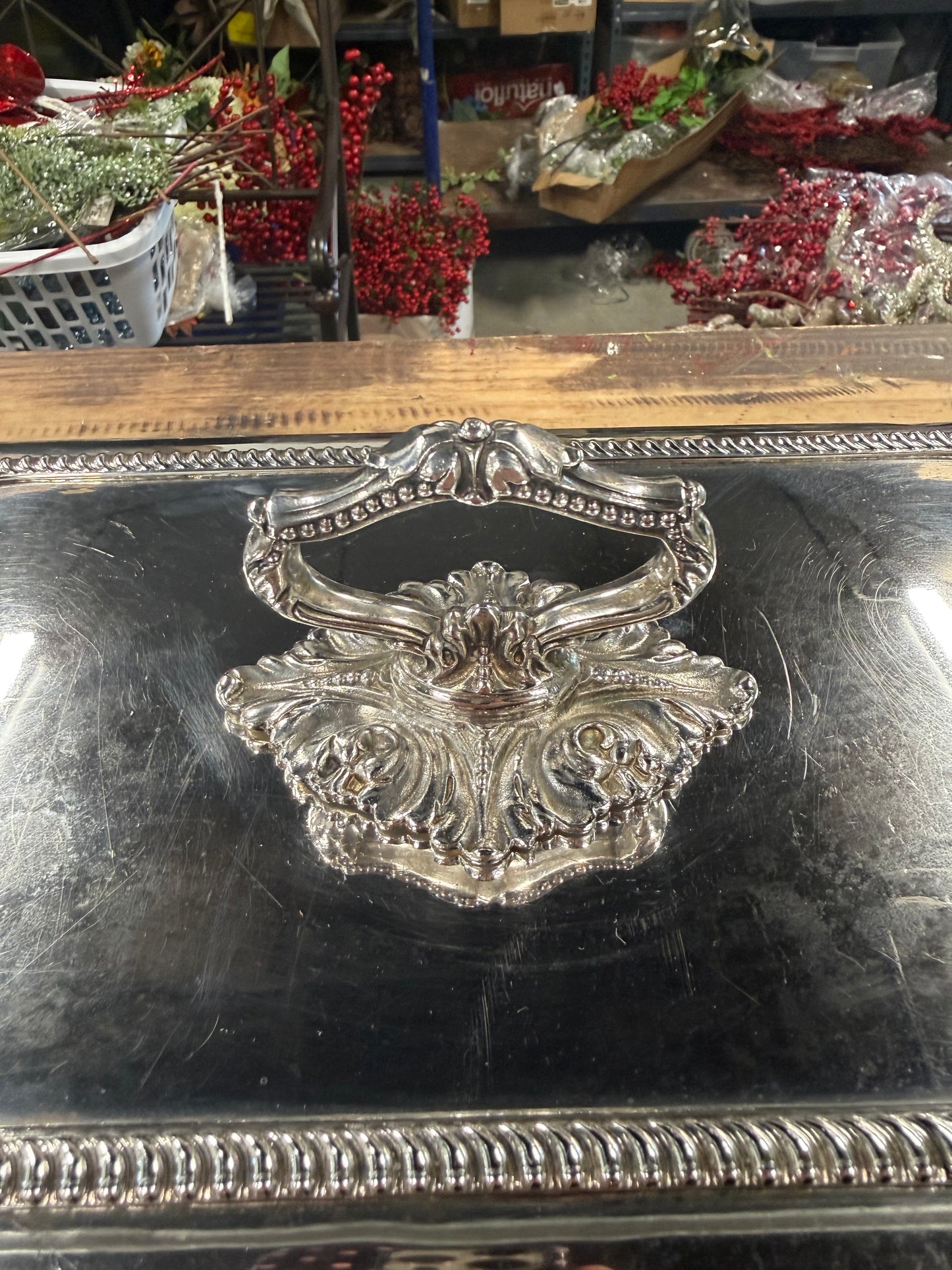 Vintage Silver Plated Divided Serving Dish
