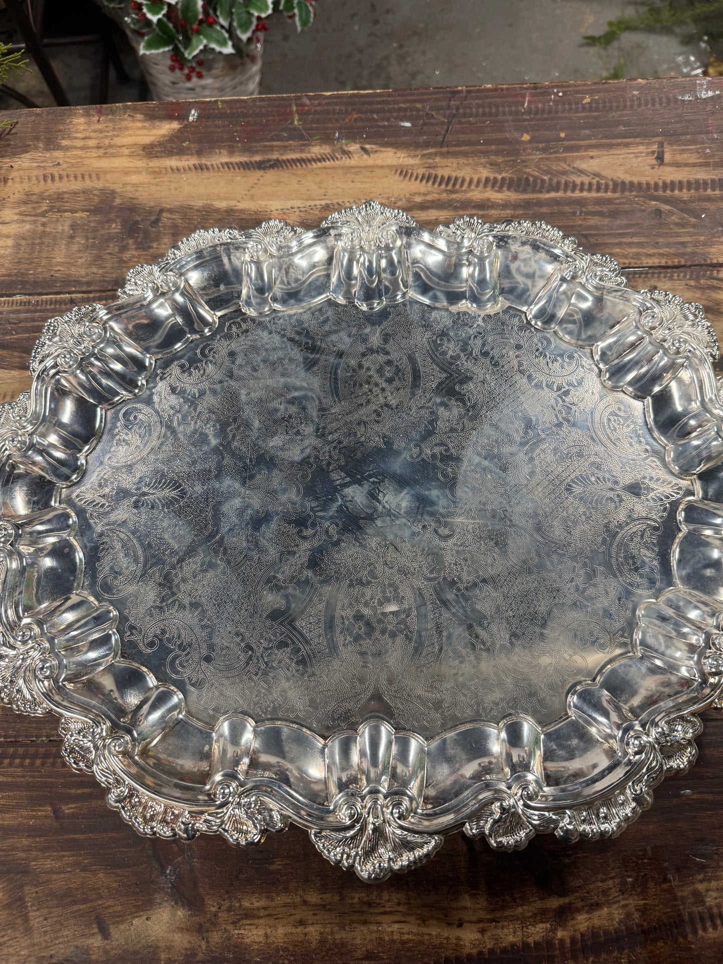 Vintage Silver Plated Meat Dome & Tray (11)