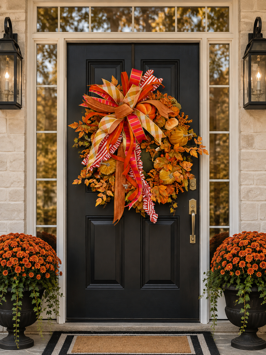 Pumpkin Welcome Wreath