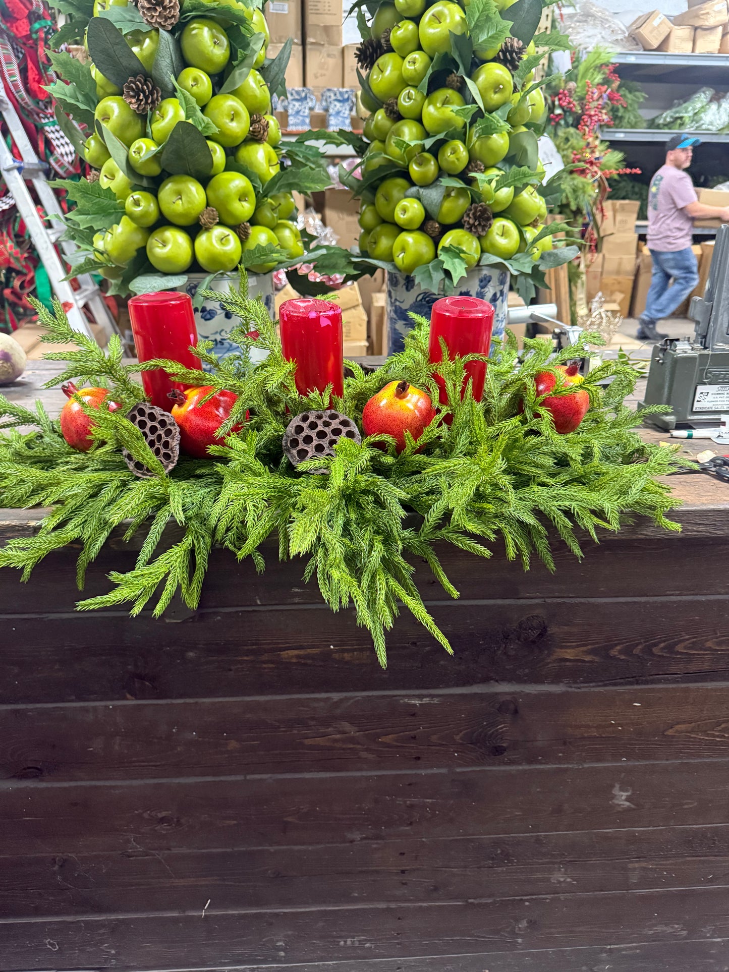 Norfolk Island Pine Centerpiece