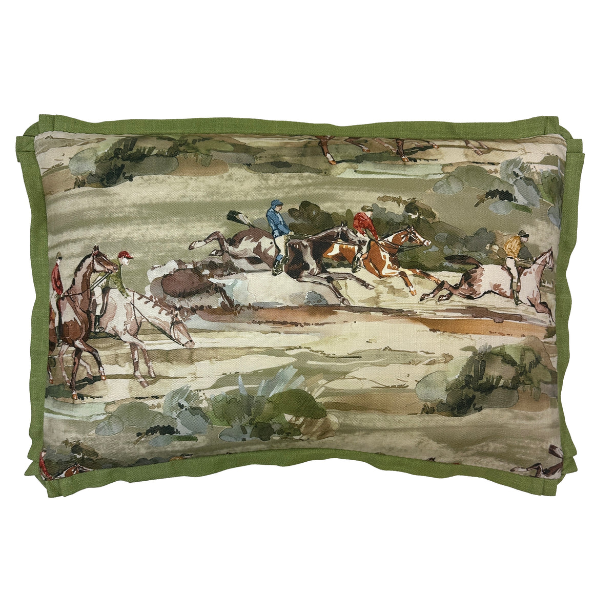 Morning Gallop Linen Antique 16X21 Pillow