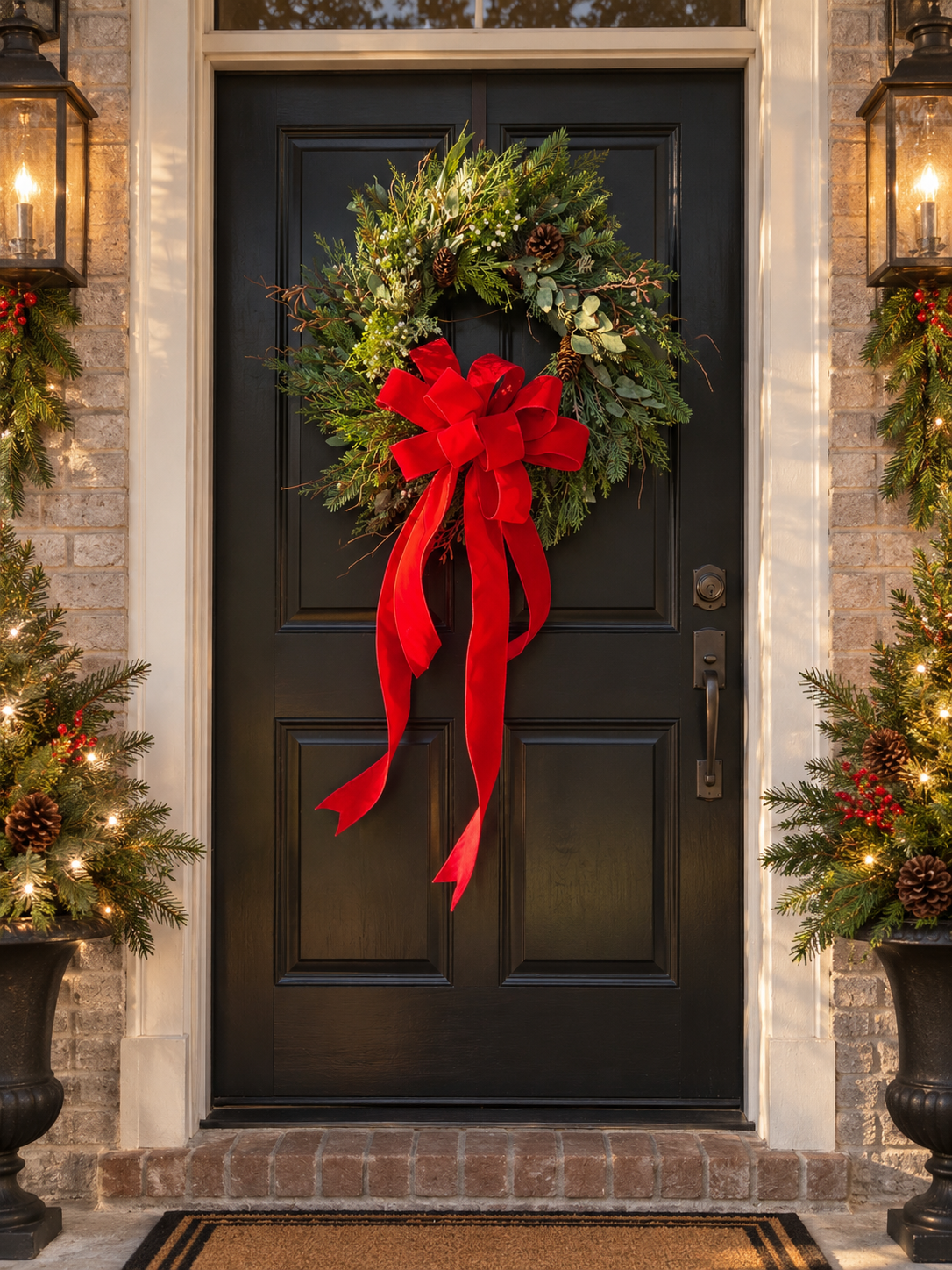 The Red Ribbon Wreath