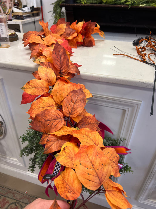 5’ Fall Leaf Garland