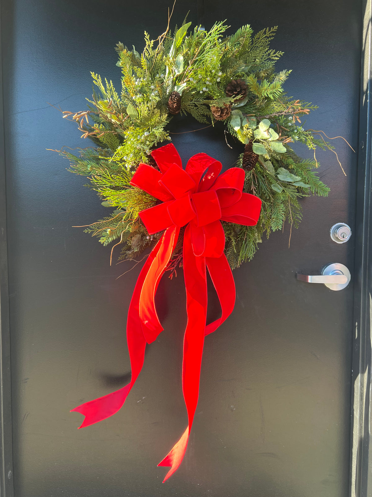 The Red Ribbon Wreath