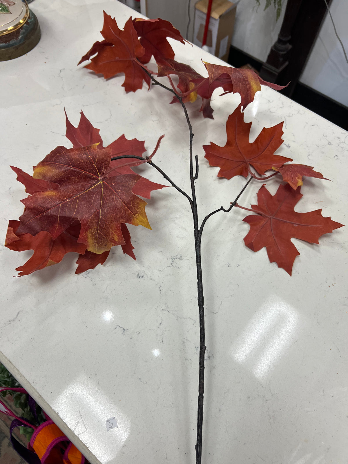 Burgundy Maple Leaf Spray