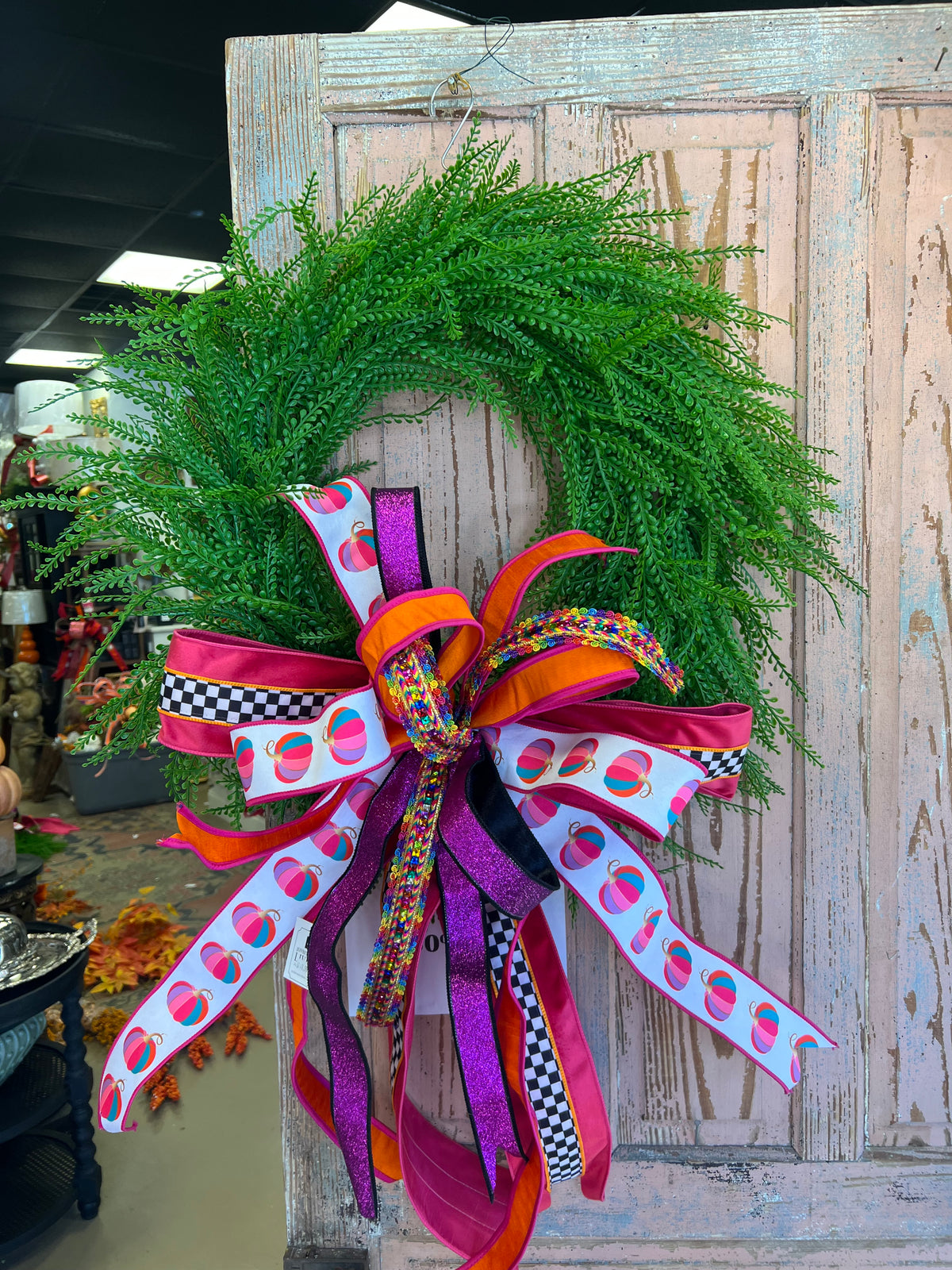 Whimsical Pumpkin Parade Wreath