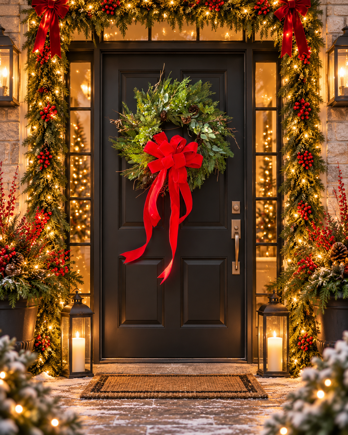 The Red Ribbon Wreath